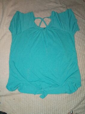 Nice teal blouse casual
